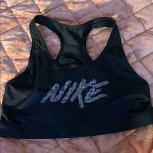Black Nike sports bra